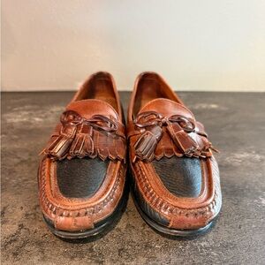 Men’s Johnston & Murphy Aragon II Kiltie Tassel Loafer leather slip on 9.5